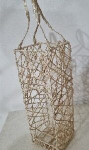 Abaca Twine Wine Bottle Holder
