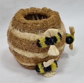 Beehive Planter, natural