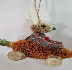 Buri Driving Bunny Ornament