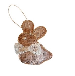 Jute Bunny Ornament - Sitting