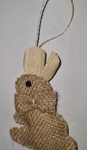 Natural Bunny Ornament