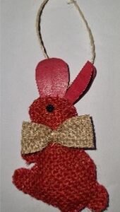 Red Bunny Ornament