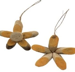 Sliced Flower Ornament - Five Petals