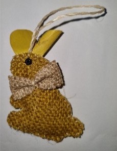 Yellow Bunny Ornament